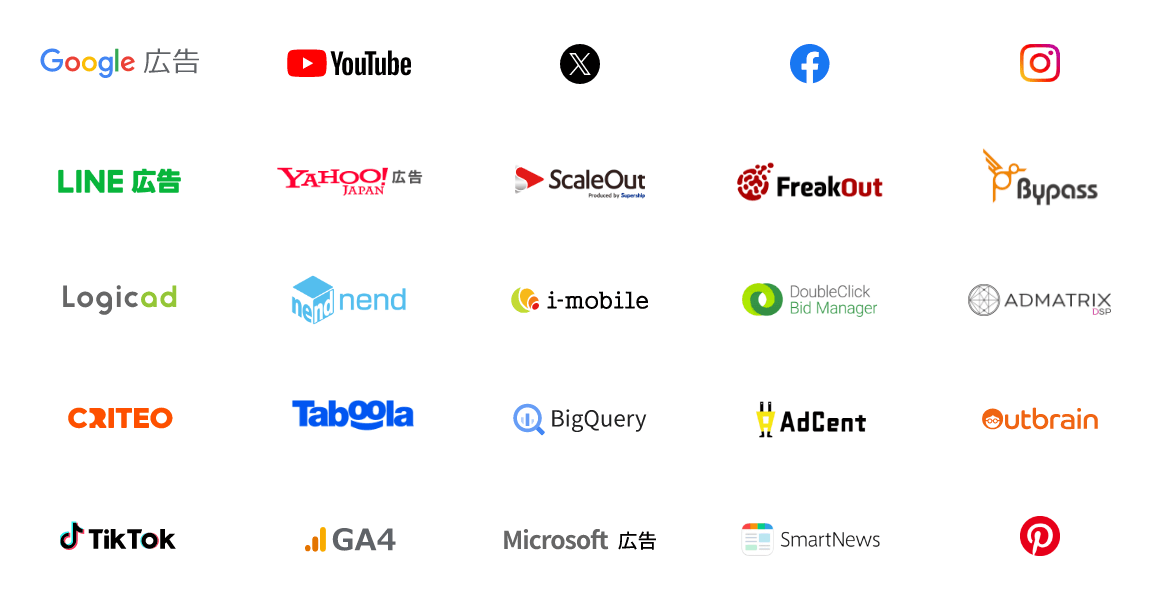 国内最大級20社以上の媒体数